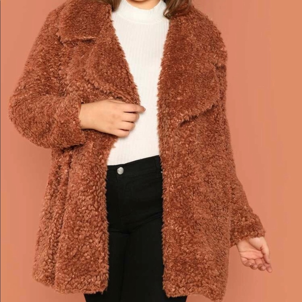 Faux fur coat
